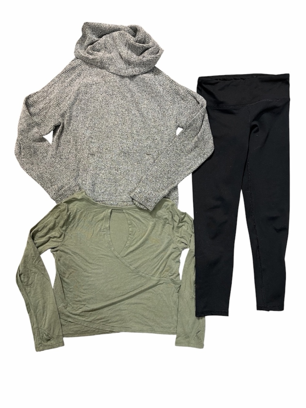 EEUC Athleta girls cross back pullover, Old navy leggings & cross back top 6/7